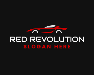 Red Race Car logo design