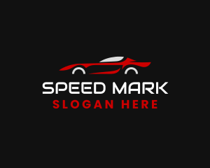 Red Race Car logo design