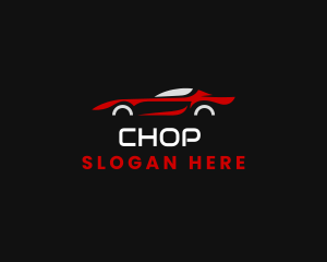 Speed - Red Race Car logo design