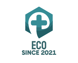 Paramedic - Medical Cross Hexagon logo design