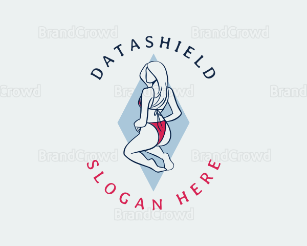 Sexy Bikini Woman Logo