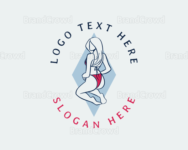 Sexy Bikini Woman Logo