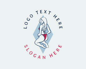 Sexy Bikini Woman Logo