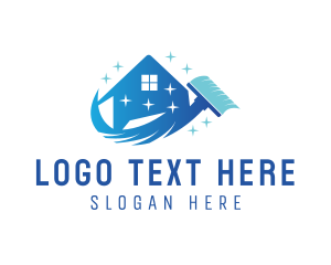 Cleaning - Sparkly Clean Mop logo design