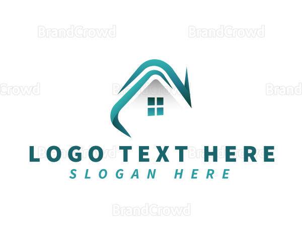 Roofing House Builder Logo