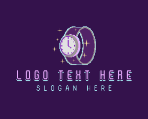 Time - Watch Pixel Gadget logo design