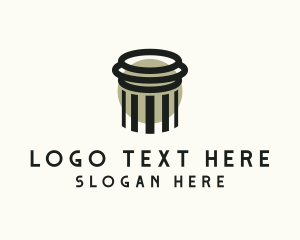 Construction - Legal Column Pillar logo design