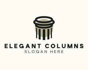 Legal Column Pillar logo design