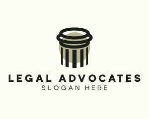 Legal Column Pillar logo design