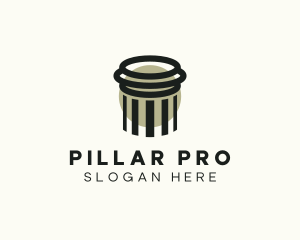 Legal Column Pillar logo design