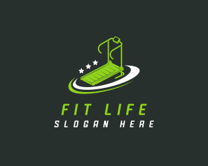 Fitness Gym Treadmill logo design