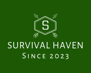 Survival - Tribal Arrow Hunting logo design