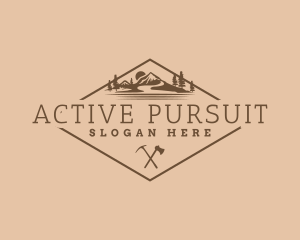 Activity - Classic Mountain Camp Emblem logo design