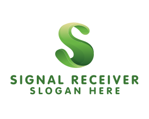 Eco Organic Letter S logo design