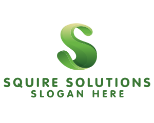 Eco Organic Letter S logo design