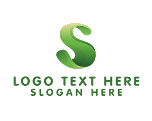 Office - Eco Organic Letter S logo design