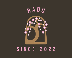 Tree - Sakura Branch Massage logo design