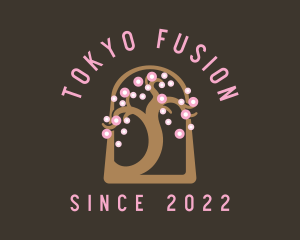 Sakura Branch Massage logo design