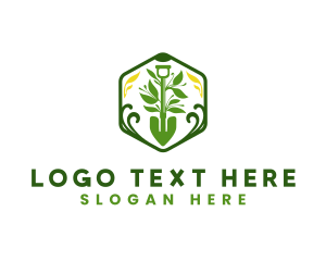 Gardening Tool - Maintenance Shovel Landscaping logo design