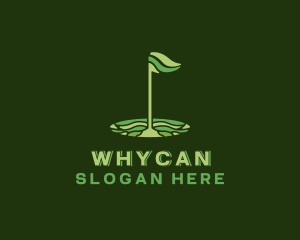Flag Golf Course Logo