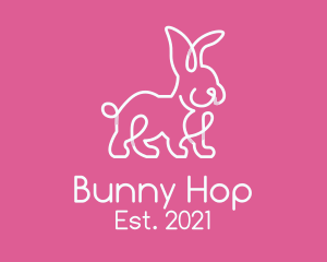 Simple Rabbit Bunny logo design