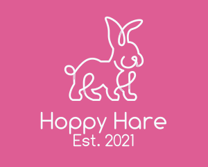 Simple Rabbit Bunny logo design