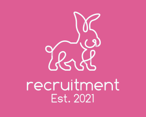 Vet - Simple Rabbit Bunny logo design