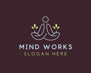 Leaf Yoga Wellness logo design