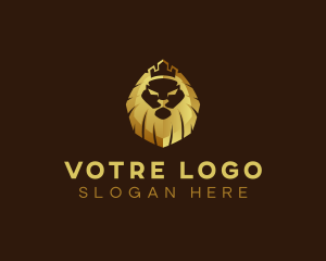 King - Lion King Crown Finance logo design
