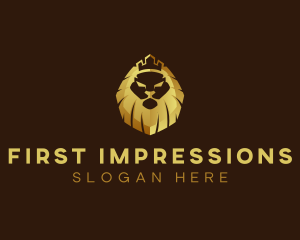 Lion King Crown Finance logo design