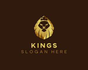 Lion King Crown Finance logo design