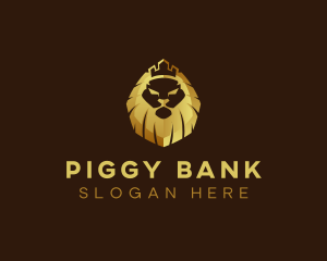 Lion King Crown Finance logo design