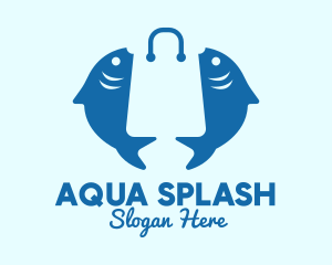 Fish Market Bag  logo design