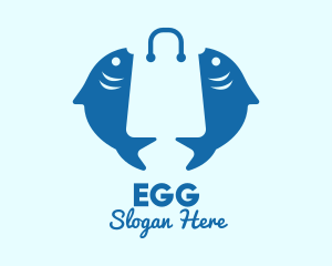 Grocer - Fish Market Bag logo design
