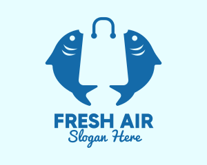 Fish Market Bag  logo design