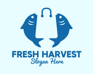 Fish Market Bag  logo design