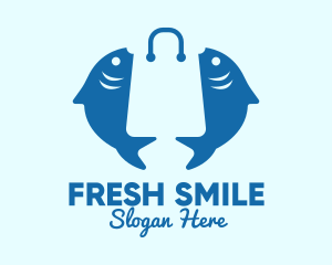 Fish Market Bag  logo design