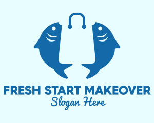 Fish Market Bag  logo design