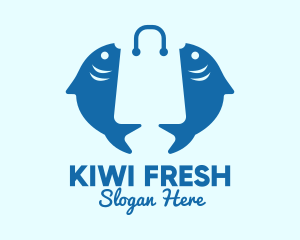 Fish Market Bag  logo design