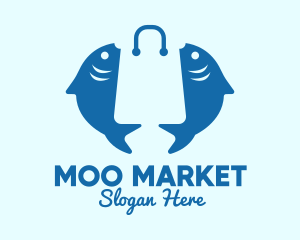 Fish Market Bag  logo design