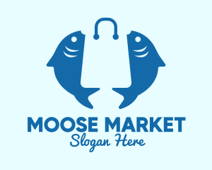 Fish Market Bag  logo design