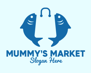 Fish Market Bag  logo design