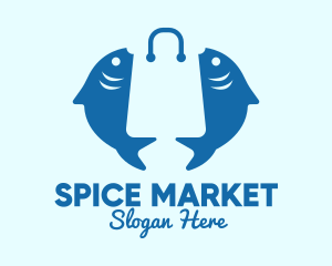 Fish Market Bag  logo design