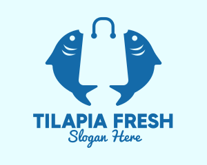 Fish Market Bag  logo design