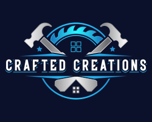  Industrial Hammer Saw  logo design