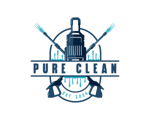 Pressure Wash Cleaning logo design