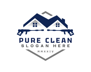 Pressure Washer Sanitation Cleaning logo design