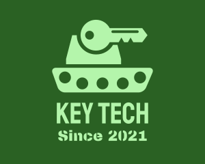 Green Key Tank logo design