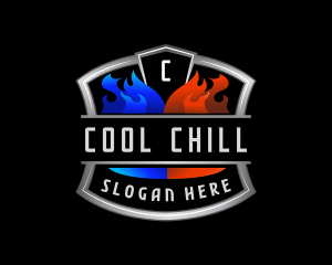 Refrigerator - Cool Heat Ventilation logo design