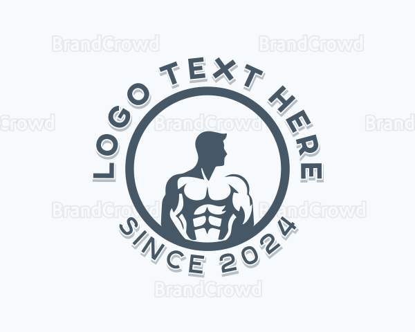 Man Fitness CrossFit Gym Logo